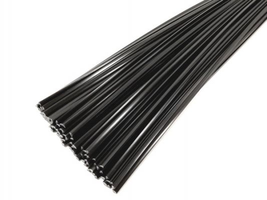 Plastic welding rods PE-HD 6mm Triangular Black 1kg rods